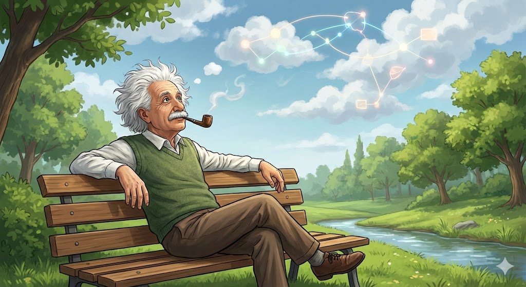 アインシュタインは「空白」で思考した。脳のデフラグ機能「デフォルト・モード・ネットワーク」を起動させる、あえて何もしない時間の科学